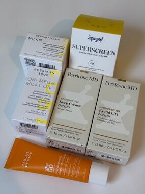 Luxury high end anti aging skincare set